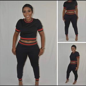 Black 2-piece Stretch Set